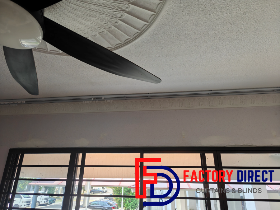 Double Curtain Track Installation – HDB, Hougang